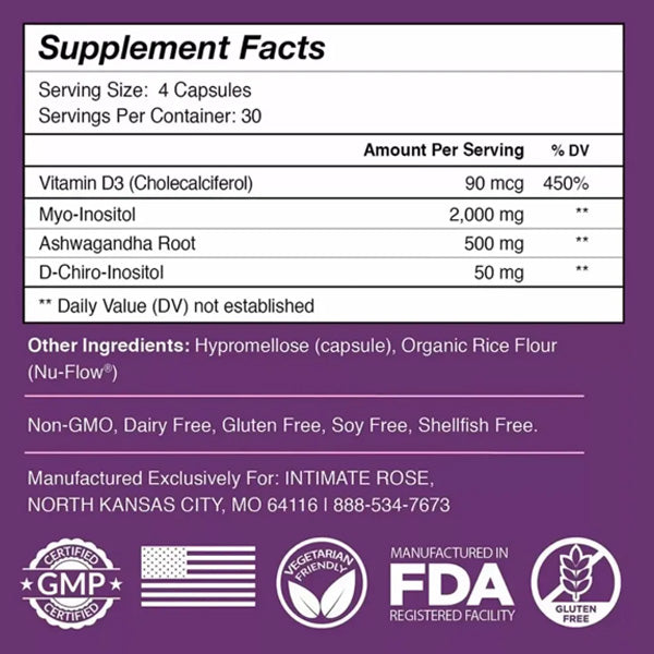 Suplemento Myo-inositol y D-Chiro Inositol