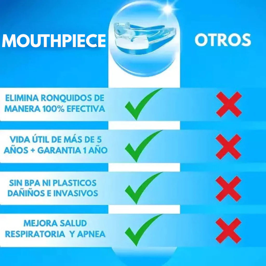 (Super 2x1) Airbite Pro - Dispositivo Bucal Anti-Ronquidos Apnea y Bruxismo