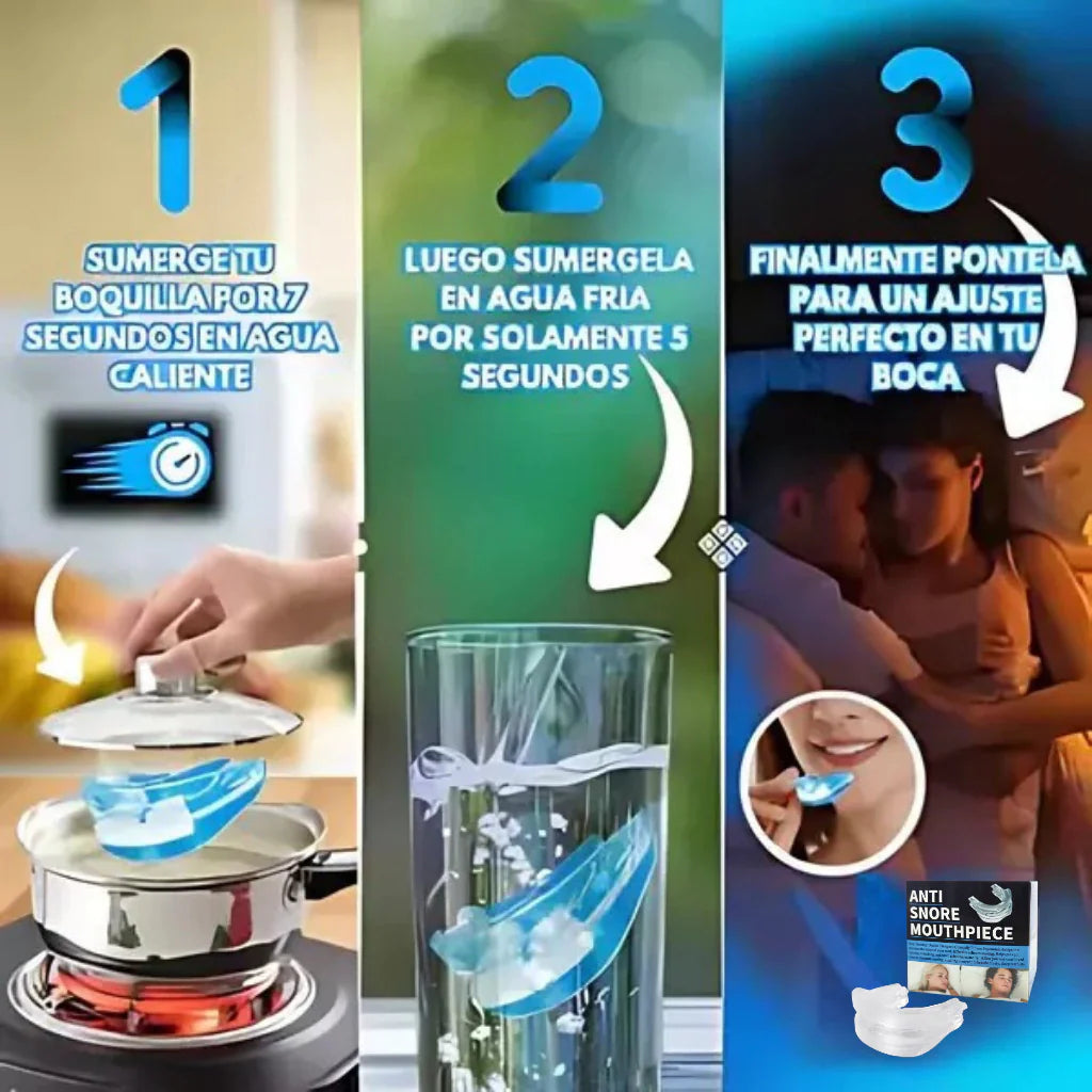 (Super 2x1) Airbite Pro - Dispositivo Bucal Anti-Ronquidos Apnea y Bruxismo