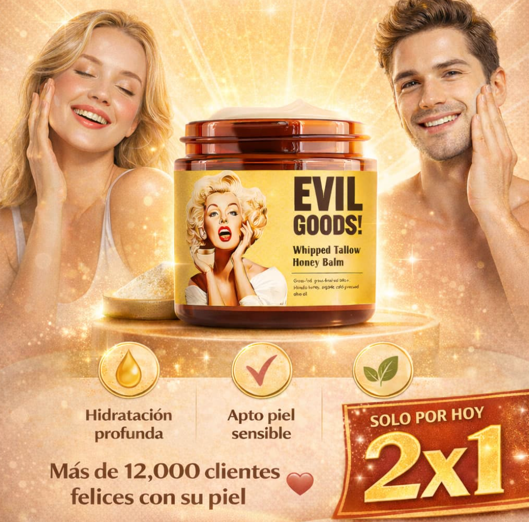 2x1 EVIL GOODS Balsamo sebo de res | El producto organico que revoluciona el SkinCare