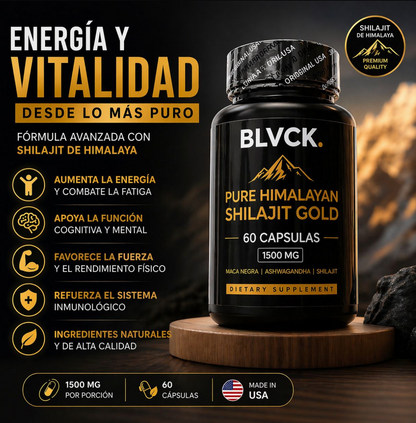 (SUPER 2X1) BLVCK PURE SHILAJIT GOLD - 60 CAPS