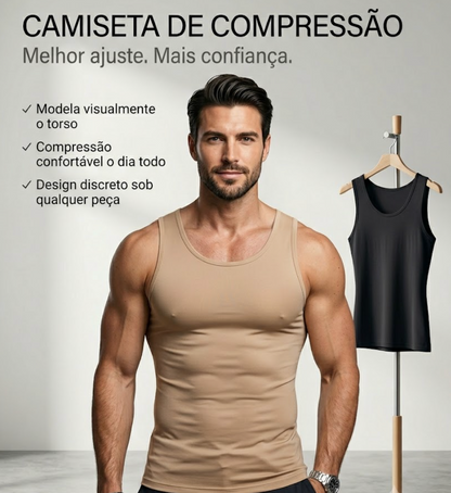 Camisilla de compresion masculina
