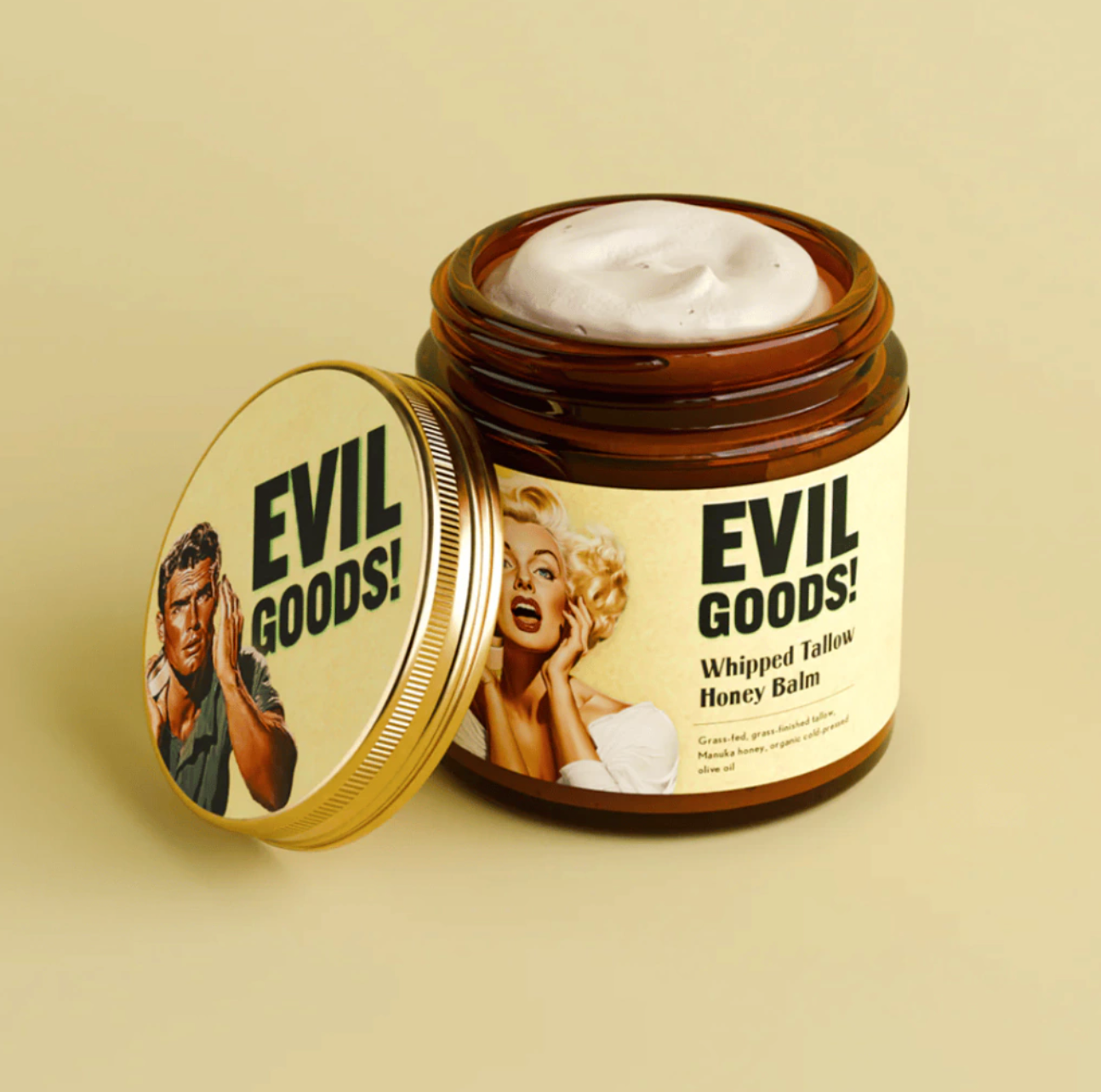 2x1 EVIL GOODS Balsamo sebo de res | El producto organico que revoluciona el SkinCare